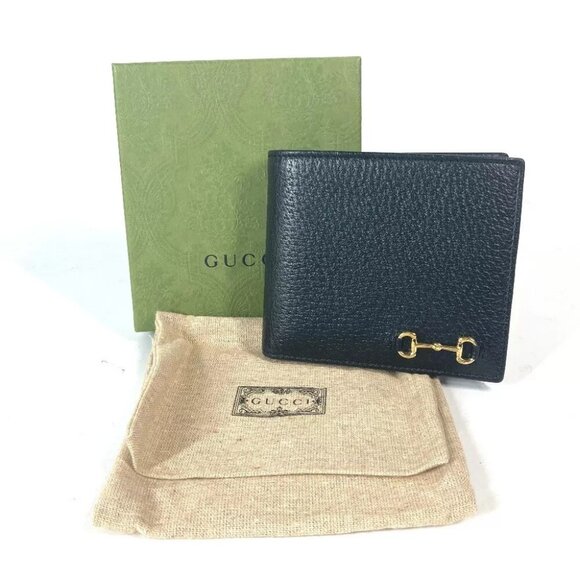 GUCCI 700464 Mini wallet Horsebit Compact wallet Folded wallet Unused - Picture 1 of 16